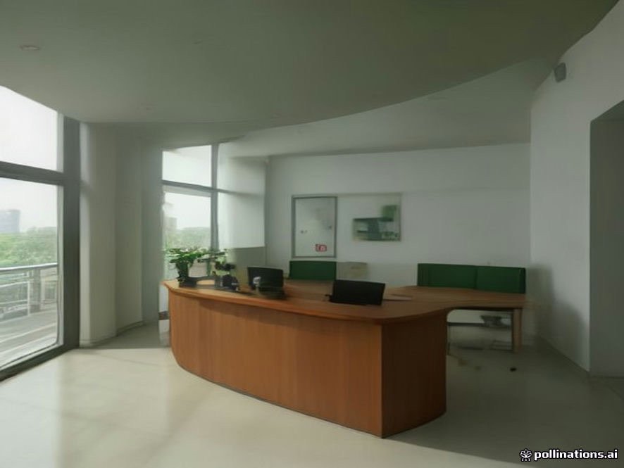 Illustration of the Maya Hospital reception